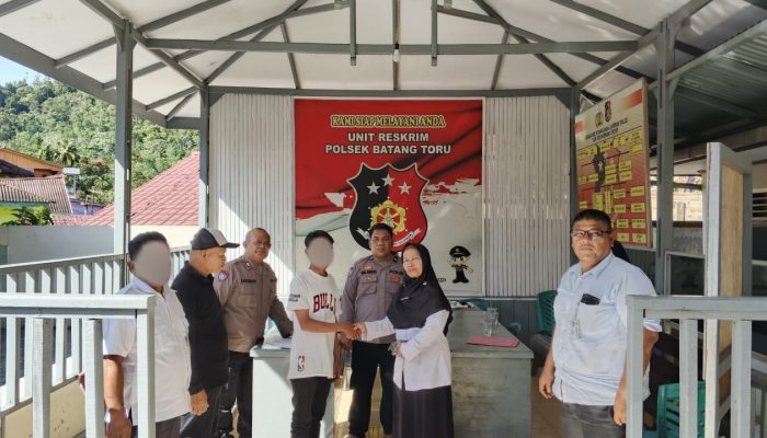 Lewat Mediasi, Polsek Batang Toru Sukses Damaikan Kasus Pencurian di Sekolah