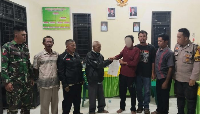 Quick Respon Polsek Sipirok Sukses Redam Konflik Lahan antar Warga