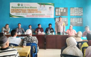 Suasana saat pembentukan Koperasi Merah Putih di salah satu Desa di Kabupaten Tapsel