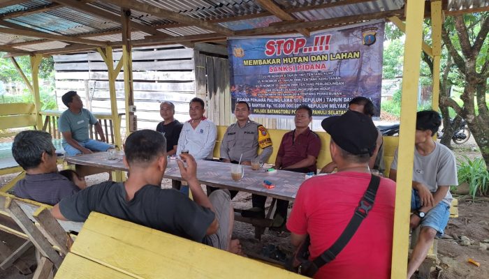 Polsek Batang Toru Ajak Masyarakat Cegah Karhutla