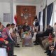 Kalapas Kelas IIB Padangsidimpuan, Mathrios Zulhidayat Hutasoit, saat menerima kunjungan istimewa dari Wakil Wali Kota H Harry Pahlevi Harahap, dan jajaran di ruang kerjanya