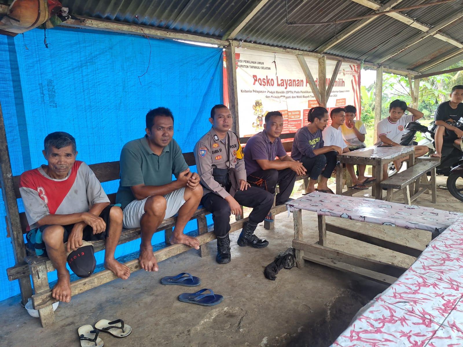 Bhabinkamtibmas Polsek Batang Toru, Brigpol Randa SP, melaksanakan kegiatan sambang dan tatap muka bersama warga binaan