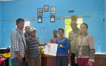 Kasus dugaan penganiyaan antar warga berakhir damai usai dimediasi Bhabinkamtibmas Polsek Batang Angkola, Aiptu Manuel Manurung