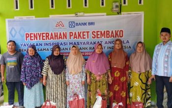 BRI Cabang Padangsidimpuan menyalurkan sebanyak 1.000 paket sembako gratis kepada warga kurang mampu di Kecamatan Tantom Angkola, Kabupaten Tapsel