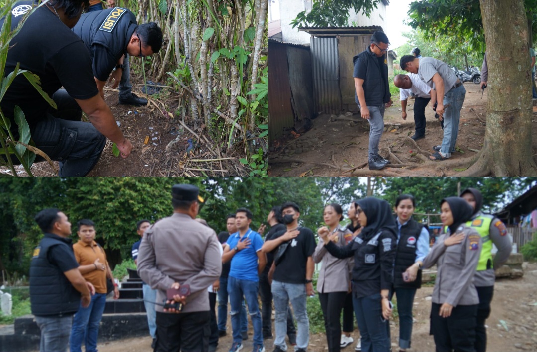 Suasana kegiatan GSN di dua lokasi yang digelar jajaran Sat Resnarkoba Polres Padangsidimpuan