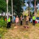 Sejumlah personel Polres Tapsel saat menggelar Patroli Presisi dan sambang ke lokasi pemotongan hewan kurban
