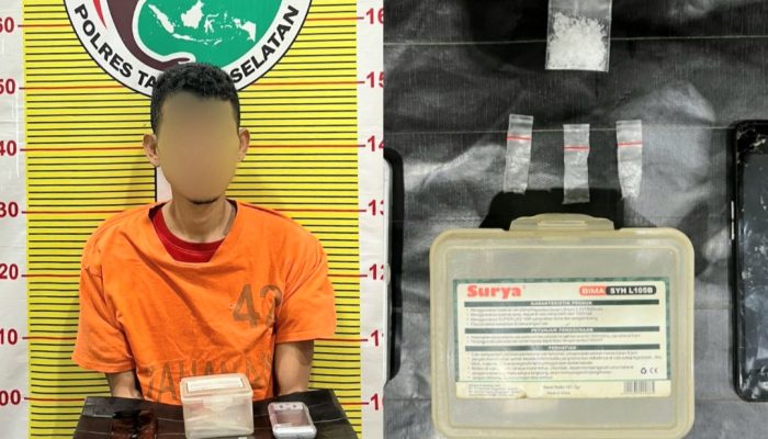 Pria Pengangguran di Sidadi II Bisnis Haram Jual Sabu, Kini Ditangkap Polres Tapsel