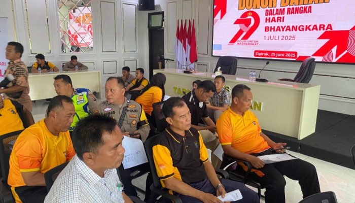 Donor Darah di Polres Tapsel, Bukti Cinta Bhayangkara untuk Sesama