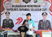 Meriahkan HUT Bhayangkara, AKBP Yasir Buka Kejuaraan Menembak Kapolres Tapsel Cup