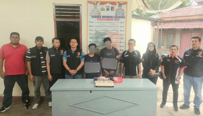 Kurang dari 2×24 Jam, Polsek Batang Toru Tangkap Dua Pelaku Curat