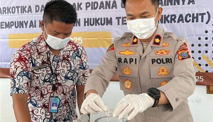 Pemusnahan Barang Bukti Kejaksaan, Waka Polres Tapsel: Wujud Transparansi Hukum