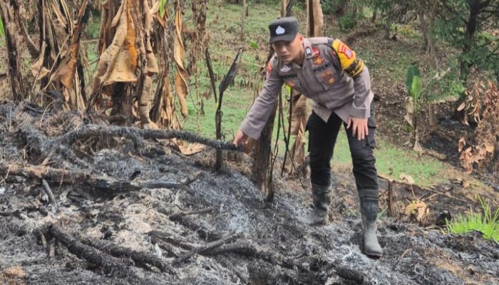 Cek Titik Api, Polsek Batang Toru Berhasil Cegah Karhutla