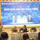Bupati Tapsel, Gus Irawan Pasaribu, saat memberikan sambutan dalam HLM TPID dan Tim TP2DD