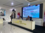Waka Polres Tapsel, Kompol Rapi Pinakri, saat memimpin Lat Pra Ops Patuh Toba 2025