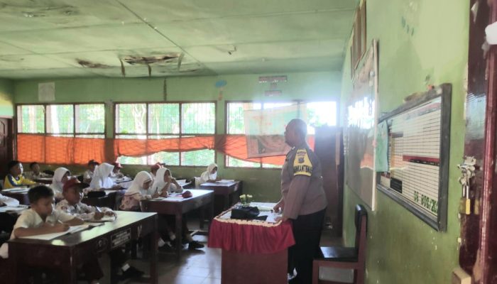 Polsek Batang Toru Ajak Siswa Rajin Belajar dan Hindari Perilaku Negatif