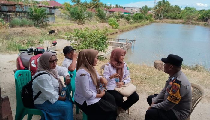 Polsek Padang Bolak Ajak Warga Jaga Kamtibmas dan Waspadai Hoaks