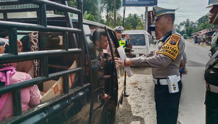 Operasi Patuh Toba, Polres Tapsel Imbau Masyarakat Patuhi Aturan Lalu Lintas