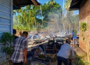 Beginilah suasana pasca insiden kebakaran yang menghanguskan 3 unit Rumah di Jalan HT Rijal Nurdin