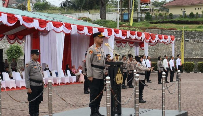 Pimpin Upacara Kenaikan Pangkat, AKBP Yasir: Jadikan Motivasi untuk Terus Berkarya