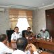 Bupati Tapsel, Gus Irawan Pasaribu, didampingi Wakil Bupati, Jafar Syahbuddin Ritonga, saat menerima kunjungan kerja Ketua Rombongan DPRD Sumut, Roby Agusman Harahap, dan lainnya dari Dapil Sumut VII