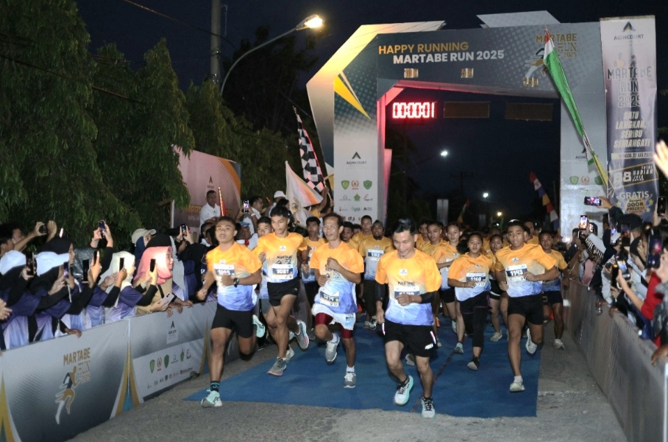 Sebanyak 3.000 peserta mengikuti ajang lari Martabe Run 2025 yang dihelat PTAR di Batang Toru