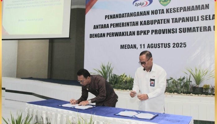 BPKP Sumut dan Pemkab Tapsel Teken Nota Kesepahaman Wujudkan Pemerintahan Bersih