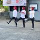 Suasana Upacara peringatan HUT Kemerdekaan RI di BRI Cabang Padangsidimpuan