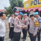 Kasi Propam Polres Tapsel, Ipda M Hutabarat, bersama Kanit Reskrim Polsek Batang Toru, Ipda Hary Agus Pohan, beserta Tim saat menggelar Gaktiblin dengan memeriksa kelengkapan data diri personel