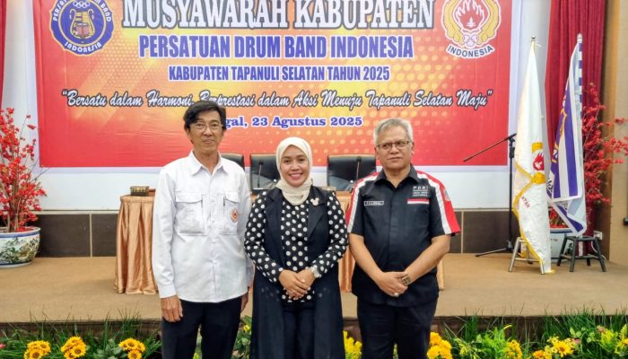 Jadi Ketua PDBI Tapsel, Lia Efienta Janji Bangkitkan Prestasi Drum Band