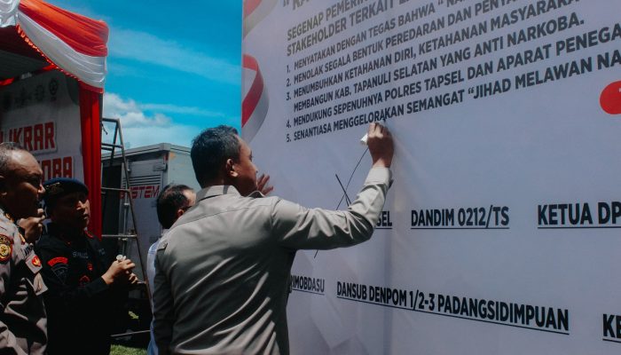 Songsong Indonesia Emas 2045, Kapolres Tapsel Nyatakan ‘Jihad Melawan Narkoba’