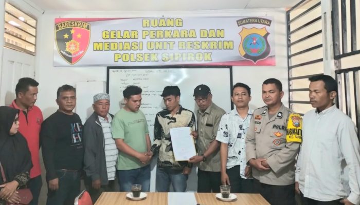 Hutang Piutang Berujung Kekerasan, Dimediasi Polsek Sipirok hingga Damai