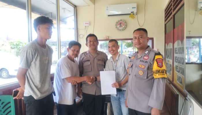 Polsek Batang Toru Mediasi Perkara Sumur Bor, Para Pihak Sepakat Damai