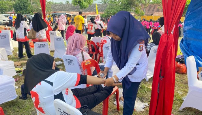 Turnamen Volly Bhayangkari Sumut, Sidokkes Polres Tapsel Siaga Beri Pelayanan Kesehatan