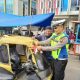 Sentuhan Humanis Polantas Sambut HUT RI ke-80: Bendera Merah Putih Berkibar di Becak Padangsidimpuan