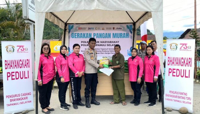 Warga Serbu GPM Polsek Batang Toru, 500 Kg Beras Ludes Kurang dari 2 Jam