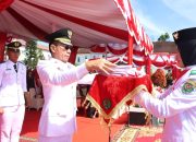 Perdana, Gus Irawan Pimpin Upacara HUT ke-80 RI di Tapsel