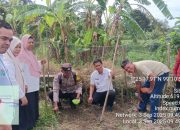Bhabinkamtibmas Polsek Batang Toru, Bripda Alex Panjaitan, bersama masyarakat, pemerintah, dan pihak lainnya, saat menanam jagung di lahan seluas lebih kurang 1 Hektare dalam mendukung upaya ketahanan pangan nasional