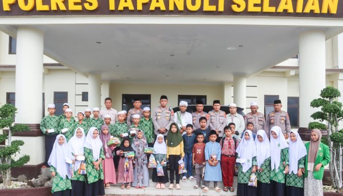 Kebersamaan Kapolres Tapsel, Santri, dan Anak Yatim: Doa Yasinan untuk Kedamaian Indonesia
