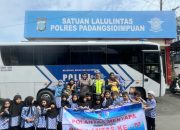 Polantas di Sidimpuan Sapa Anak TK: Ajari Budaya Tertib Lalu Lintas Sejak Dini