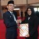 Bupati Tapsel, Gus Irawan Pasaribu, saat melantik dr Sri Khairunnisa sebagai Kepala Dinas Kesehatan
