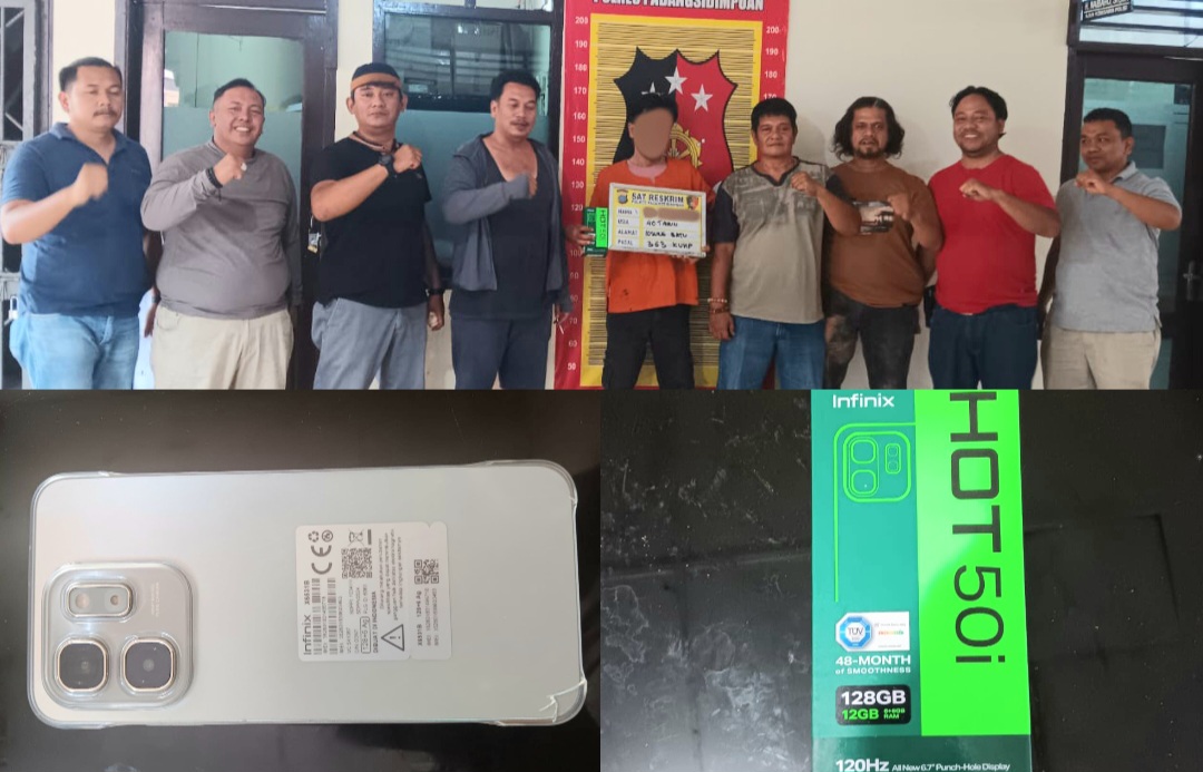 Pelaku pencurian dan pemberatan berinisial, ASS usai ditangkap Tim Resmob Polres Padangsidimpuan tanpa perlawanan