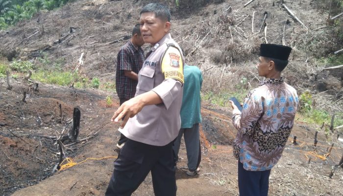 Polsek Padang Bolak Damaikan Dua Warga Berselisih Batas Kebun