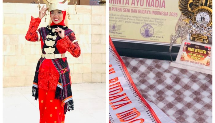 Harumkan Nama Sumut, Shinta Ayu Asal Sidimpuan Raih Wakil III Puteri Seni dan Budaya Indonesia 2025