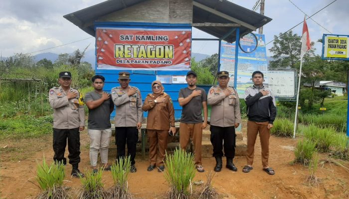 Dekatkan Polri dan Masyarakat, Polres Tapsel Sambangi Satkamling di Paran Padang