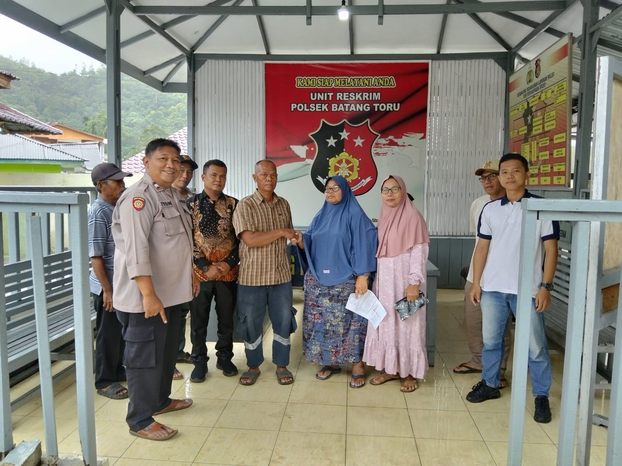 Kedua belah pihak sudah saling berdamai usai dimediasi oleh Polsek Batang Toru