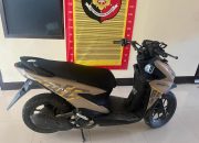 Berikut barang bukti sepeda motor milik, Ade Rina, yang sebelumnya diduga dibawa kabur seorang pemuda berinisial, MIN, dengan modus membantu top up dompet digital