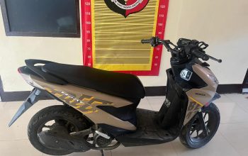 Berikut barang bukti sepeda motor milik, Ade Rina, yang sebelumnya diduga dibawa kabur seorang pemuda berinisial, MIN, dengan modus membantu top up dompet digital