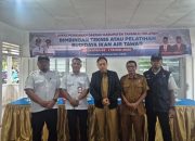 Wakil Bupati Tapsel, Jafar Syahbuddin Ritonga, di sela pembukaan Bimtek budidaya ikan air tawar angkatan I tahun 2025