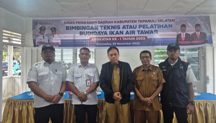 Genjot Sektor Perikanan, Masyarakat Tapsel Dilatih Budidaya Ikan Air Tawar