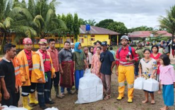 PTAR menyalurkan bantuan logistik ke para korban banjir dan longsor